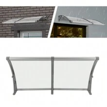 YUNRUX 120*60 Cm Sun Protection Arched Roofing Arched Canopy With Drainage Channel