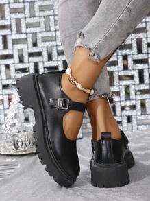 Women's Platform Thick Bottom Loafers, Spring & Autumn Fashion Casual New Colorblock Retro Chunky Heel Shoes With Bow, Comfortable Soft Bottom Mary Jane Flats, Suitable For Young Students, Campus Style, Office, Work