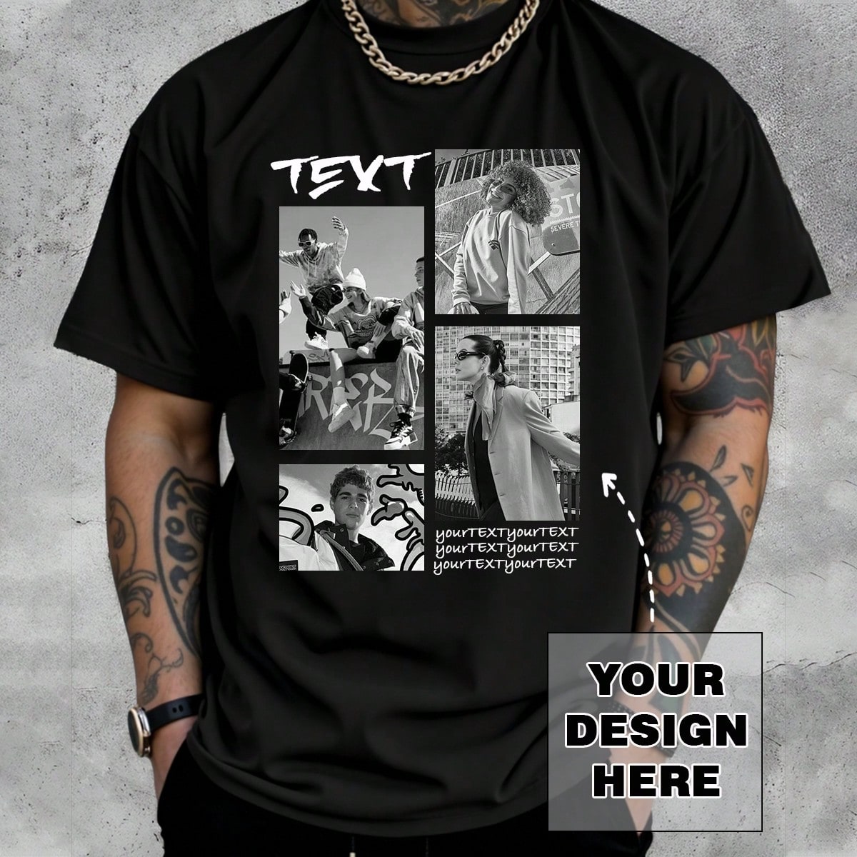 Camiseta personalizada con foto para hombre, diseño personalizado, sube tu foto, texto, nombre, regalo para él, aniversarios, cumpleaños, Día del