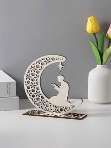 1pc Wooden Moon Prayer Decoration Ornament Birthday Gifts Graduation E-I-D