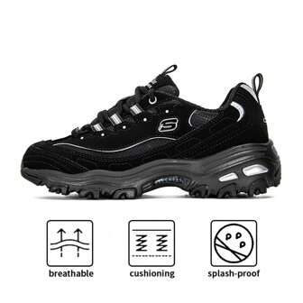 Skechers Pantofi sport D'LITES 1.0, pantofi sport groși, respirabili și absorbanți de șocuri, pentru femei, pentru mărimea 37 și peste, recomandăm comandarea unei jumătăți de mărime mai mică, 66666179-BKW