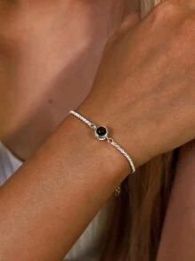 Customized Photo Projection Bracelet, Round Projection Photo Bracelet, Shimmering Projection Bracelet For Women, Photo Projection Bracelet With Flashing Chain, Customized Photo Bracelet, Mother's Memorial Gift, Projection Jewelry, Birthday Gift,School Supplies,Back To School,School Gift,For Office,For School,For Classroom,For Teacher Gifts,For University,For Colleague,For Dorm Rooms,For Teacher,For Boys And Girls,For Teenagers,Junior High School Students,Middle School Students,High School Senior High School Students,College Students,University Students,Freshman,Sophomore,Underclassmen,Black,Silver,Gold,Stylish,Colorful,Vintage,Simple,Unisex,Casual,Cuties,Custom,Personalized,Unique,Ideal Gifts For Him,Ideal Gifts For Her,Her,Boyfriend,Girlfriend,Dad,Mom,Family,Friends,For Anniversaries,For Birthdays,For Graduation,For Prom,For Party,Customized Fashion Photo Bracelets,Vintage Outfit