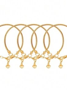 1pc High Quality Stainless Steel Adjustable Snake Bone Bracelet, Low Allergy, Unisex, 2 Colors Available