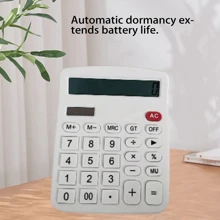 Calculator 12-Bit Dual Power Small Portable Student Accounting Solar Calculator Financial Calculator