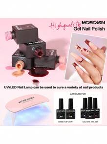 Morovan Acrylic Nail Kit With Everything - For Beginners Acrylic Nail Supplies Gel Nail Polish Kit With U V Light, Nails Kit Acrylic Set Glitter Acrylic Powder Nail Extension Kit Nail Art Starter Nail Supplies Gift - 白色 - 查看 5