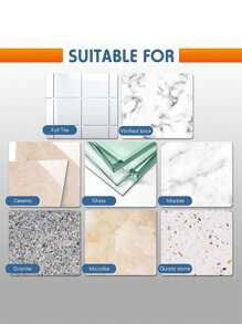 干式金刚石钻头套装 10 件 1/4 英寸 6 毫米小金刚石孔锯套件适用于花岗岩大理石瓷砖陶瓷石材玻璃硬质材料（不适用于木材）圆柄 - 藍色 - 查看 8