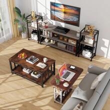 Escritorio Elevable con Ruedas y 3 Niveles, Mesa Auxiliar Ajustable para Laptop 60*40cm - Granate - Ver 6