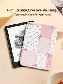 1pc Floral, Bowknot, Polka Dot Patchwork Pattern Tablet Protective Case/Cover Compatible With Kindle Paperwhite 5/Kindle Oasis/IPad 10.2 Inch/IPad Pro 11 2021/2020/10th Gen/Mini4/5/6, Galaxy Tab A8 10.5 Inch 2022, Matepad 10.4/Tab, With Pencil Slot, Anti-Drop, Tablet Stand