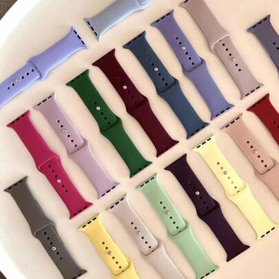 Pulseiras Silicone Sport compativel para apple watch band 38 40 41 42 44 45 49 correa pulseira de silicone série 3 4 5 6 7 8 9 10 se