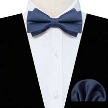 1pc Solid Color Polyester Bow Tie, All Seasons - Multicolor - View 17