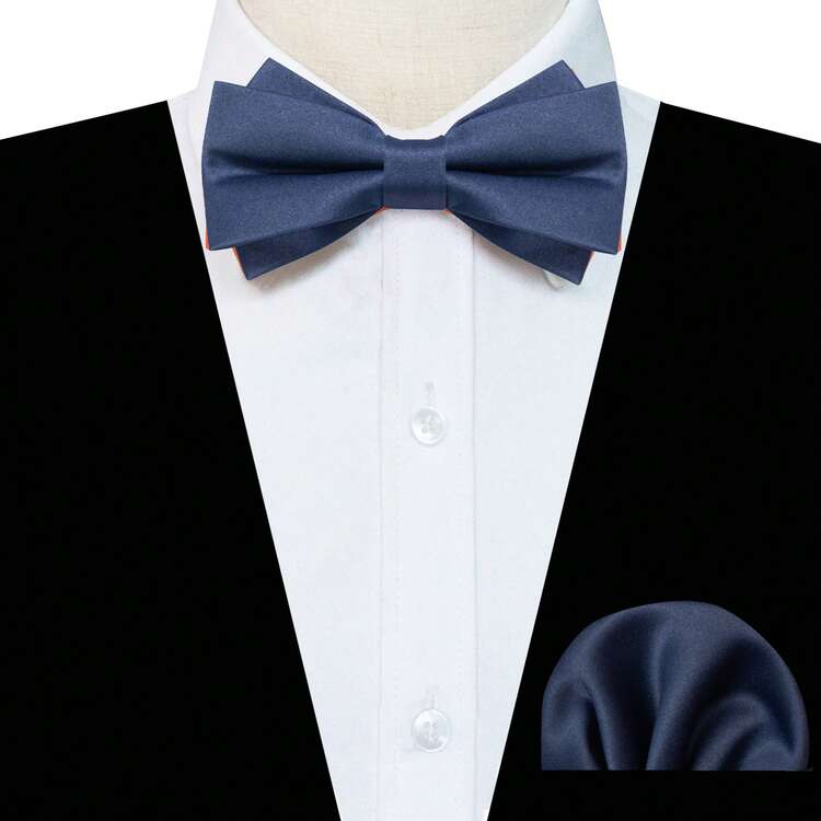 1pc Solid Color Polyester Bow Tie, All Seasons - Multicolor - View 17