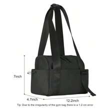 Mini Gym Bag For Women Girls Small Gym Tote Bag With Wet Compartment Waterproof Travel Duffle Bag Cute Workout Sport Bag Adjustable Strap, Zip Closure