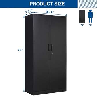 72" Tall Steel Wardrobe Storage Closet Cabinet Clothes Organizer For Bedroom