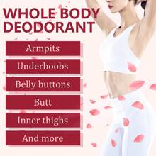 Xioimy 50ml Rose Deodorant Roll-On, 72 Hour Freshness Against Body Odor, Long-Lasting Floral Scent, Moisturizing Care For Skin, Suitable For Dates & Travel