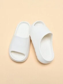 Sandalias tipo diapositiva suaves y antideslizantes de suela ligera y espumosa para niños, de secado rápido con correa simple, sandalias casuales para la playa para niños y niñas