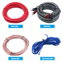 2300W 4 Gauge Car Audio Cable Kit Amplifier Install Amp RCA Subwoofer Sub Wiring