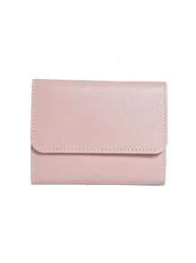 Short Wallet Three Fold Short Clip Wallet Solid Color Multi Card Slots Coin Cute Foldable Clip Female Wallet Card Holder Wallet Business Card Holder Credit Card Holder Women For Women Wallet Mini Wallet Purse Wallet Card Wallet - Multicolor - View 13