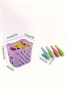 Set de 30 pinzas/broches pesados, anti viento, para colgar ropa, ropa interior, pinzas pequeñas, pinzas plásticas para perchas de vestidos, en colores aleatorios
