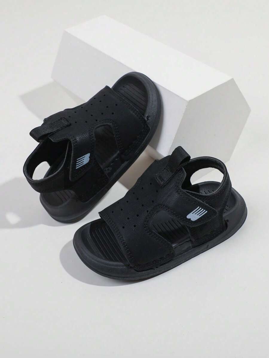 1 Pasang Sandal Kasual Serbaguna Anti Selip untuk Anak Laki-Laki, Sandal Pantai dengan Jahitan Kombinasi Warna, Cocok untuk Musim Panas