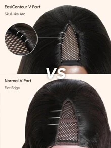 UNice Unice Hair EasiContour V Part Minimal Leave Out Jerry Curly Wig Seamless Edge Upgrade U Part Wig Beginner Friendly Wigs For Women Unice Wigs
