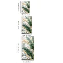 1 幅现代香蕉叶植物帆布画，北欧风格热带植树绿色香蕉叶装饰海报，客厅、卧室、厨房、办公室、咖啡厅墙壁艺术，无框架 - 黑色 - 查看 3