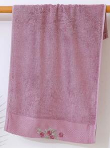 1/4 Pcs Set Peony Embroidery Design Hand Towel, Size: 34cm*74cm, Plush Soft, Ultra Absorbent, Quick Drying Towel, Staple Rayon, Knit Fabric, Bath Towel, Face Towel, Suitable For Home, Hotel, Bathroom, Spa, Swimming Pool Home Bathroom Decor Fall Decor Back To School For Beauty Salon Home Bathroom Shower Towels For Beaty Salon, Hotel Sports,Home Essentials, Towel, Skin Care