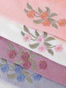 1/4 Pcs Set Peony Embroidery Design Hand Towel, Size: 34cm*74cm, Plush Soft, Ultra Absorbent, Quick Drying Towel, Staple Rayon, Knit Fabric, Bath Towel, Face Towel, Suitable For Home, Hotel, Bathroom, Spa, Swimming Pool Home Bathroom Decor Fall Decor Back To School For Beauty Salon Home Bathroom Shower Towels For Beaty Salon, Hotel Sports,Home Essentials, Towel, Skin Care