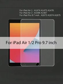 1pc High Definition, High Transparency, Scratch-Resistant, Full-Screen Coverage, Strong Anti-Fingerprint, Sensitive To Touch, Tempered Glass Screen Protector Compatible With IPad