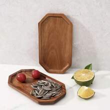 1 件相思木餐盘，矩形天然木质奶酪板，适合美食派对的开胃菜托盘