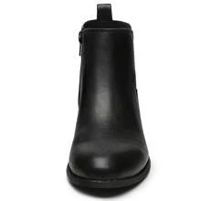 Festooning Chelsea Boots Women Fashion Ankle Booties Classic Low Heel Side Zip Shoes For Women Black Brown - Black - View 2