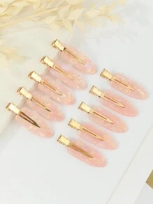 10 件装简约鸭嘴发夹 无折痕发夹 无弯曲发夹 扁平鸭嘴发夹 适用于发型设计