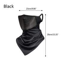 1pc Spring Women Men Mask Full Face Bicycle Neckerchief Cycling Bandana Sun-Proof Mask Breathable Ice Silk Quick-Dry Outdoor Hanging Ear Scarf Beach Essential - Multicolor - View 3