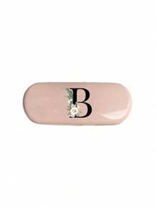 1pc Creamy/Monet-Style Solid Color Glasses Case, New And Simple Design, Convenient And Portable With Waterproof And Dustproof Function