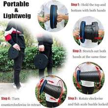 1pc Black Folding Stool Multi Purpose Home Kitchen Foldable Stool,130KG Max Capacity, Portable Telescoping Seat Camping Retractable Stool, Ideal For Home And Outdoor Camping, Fishing, Etc - Black - View 3