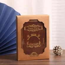 One Copy/Two Copies/Three Copies/Five Copies/Six Copies/Gift Box Version/Retro Soft Leather Hardcover Notebook With 200 Pages. It Features A Hollowed-Out Design On The Cover, A Satin Ribbon Bookmark, An Anchor Decoration, Metal Edges For Fixation, Eye-Protection Paper. It Is Suitable For Office Business, Campus Life, Daily Use And As A Holiday Gift. It's A High-Quality Notebook For Office Meetings, A Diary, A Bullet Journal And A Record Book.