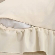 1 件天鹅绒荷叶边枕套，郁金香花束枕套，简约舒适，适用于客厅沙发卧室装饰（不含枕芯） - 彩色 - 查看 10