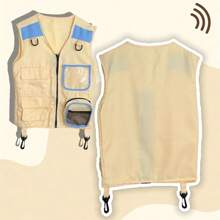 Chaleco de disfraz de explorador infantil para jugar al aire libre - Multicolor - Ver 2