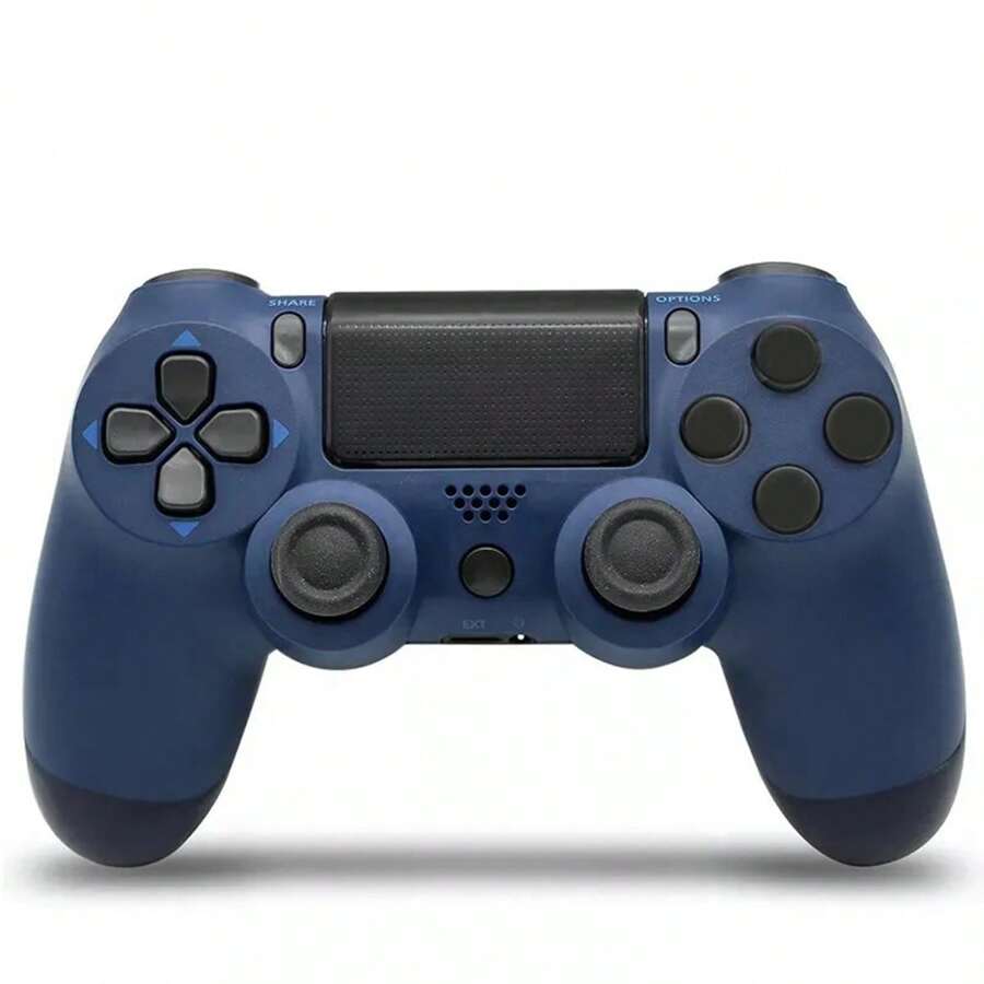 PS-4 Controller, PS4 Controller Wireless, With USB C Cable/1000mAh Battery/Dual Motors/6-Axis Gyro/3.5mm Audio Jack/Multi Touch Pad/Share Button, PS4 Controller Compatible With PS4/Slim/Pro/PC - Controller For PS4 Remote For Playstation 4/Pro/Slim With Double Shock/Stereo Headset Jack/Touch Pad/Six-Axis Motion Control - màu xanh nửa đêm - Xem 1