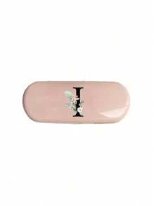 1pc Creamy/Monet-Style Solid Color Glasses Case, New And Simple Design, Convenient And Portable With Waterproof And Dustproof Function