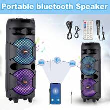 5000W Portable Bluetooth Speaker Sub Woofer Heavy Bass Sound Party System W/ Mic - 1 - 查看 1