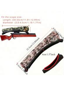 Neoprene Scope Covers, Waterproof Optics Lens Cover For Outdoor Hunting Gun Scope Cover, Fits Rifle Spotting Optics Lens Cover - Multicolor - View 5