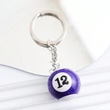 1pc Unisex Billiard Ball Keychain Pendant, Bag & Car Keyring, Perfect Gift - Multicolor - View 13