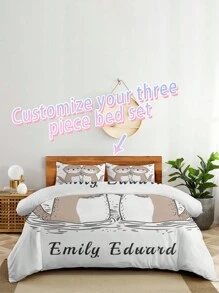 Biancheria da letto personalizzata, copripiumino personalizzato, piumino personalizzato, set di biancheria da letto personalizzata, set copripiumino personalizzato, crea la tua biancheria da letto