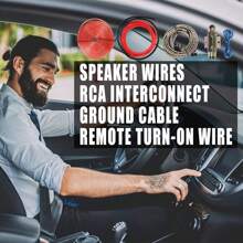 2300W 4 Gauge Car Audio Cable Kit Amplifier Install Amp RCA Subwoofer Sub Wiring