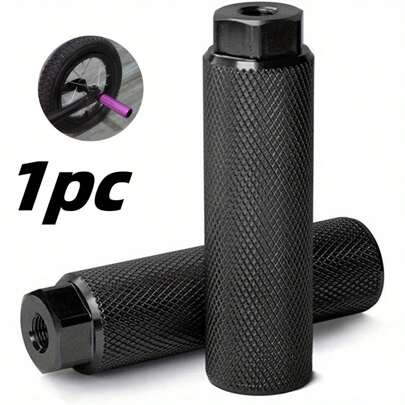 1pc Aluminum Alloy Anti-Skid Bicycle Pegs, BMX Stunt Pegs For Mountain Bike, Fit 3/8 Inch Axles