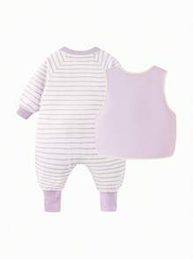 mini bala Baby Mädchen Weste und Romper Set, Zweiteiliger Baby Outfit für Jungen und Mädchen, Frühlingsneuheit
