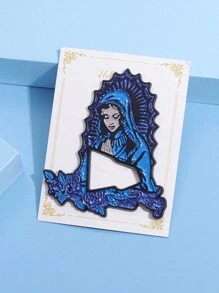 1/12Pcs Magnetic Multi Style Portrait, Icon, Jesus, Virgin Mary Golf Cap Clip Logo Minimalist Metal New Cartoon Pin, Fun Decorative Pin, Golf Cap Badge, Baseball Cap Decoration, Friend Gift - Multicolor - View 11