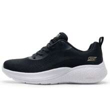 Skechers Women's Lightweight Casual Sneakers, Fashion Low-Top Comfortable Walking Shoes, Style No. 117550-BLK