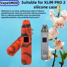 VapeSMOD Silicone Protective Case For XLIM Pro/XLIM Pro 2, Full Screen Coverage Rubber Soft Shell Protection Case