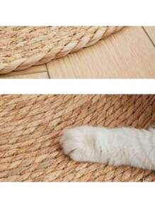 1 pièce Tapis de sol rond en polyester tissé à la main, lavable, convient pour la cuisine, la maison, les mariages, les fêtes et la décoration de la ferme